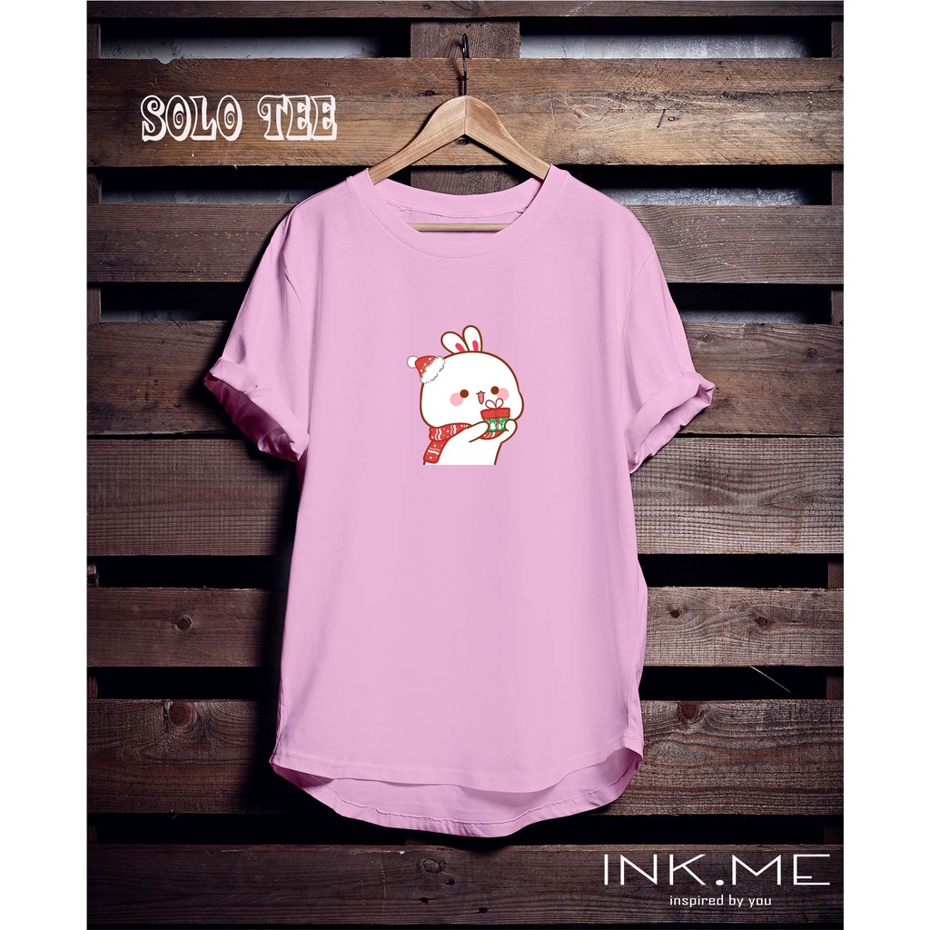 KAOS RABBIT CHRISTMAS GIFT BABY PINK