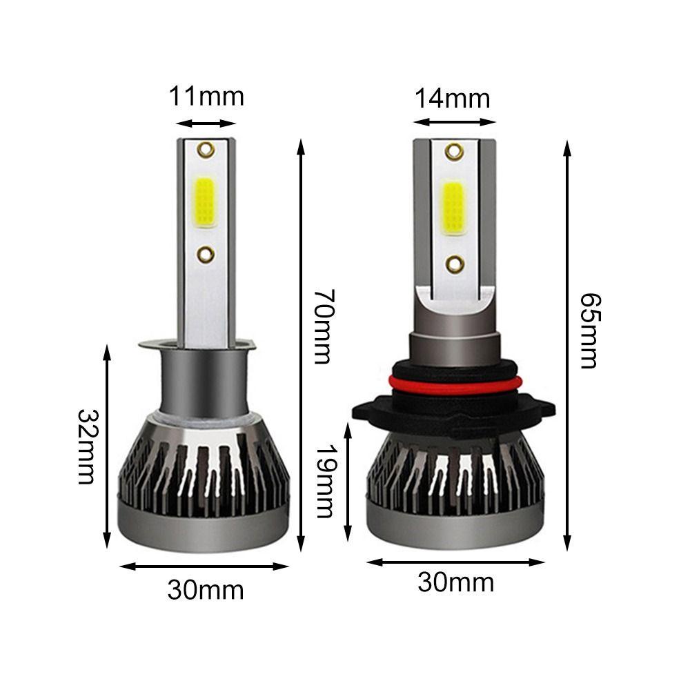 Preva 1pcs Lampu Kabut Mobil Putih LED Super Terang Hi/Low Kit Beam DRL