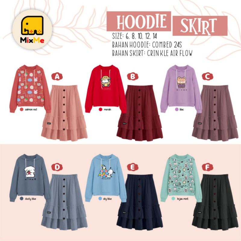 Hoodie anak skirt