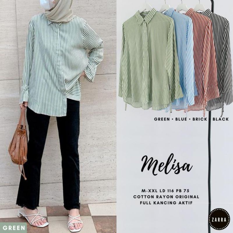 (BISA COD) MELISA BLOUSE JUMBO LD 116 cm TERBARU