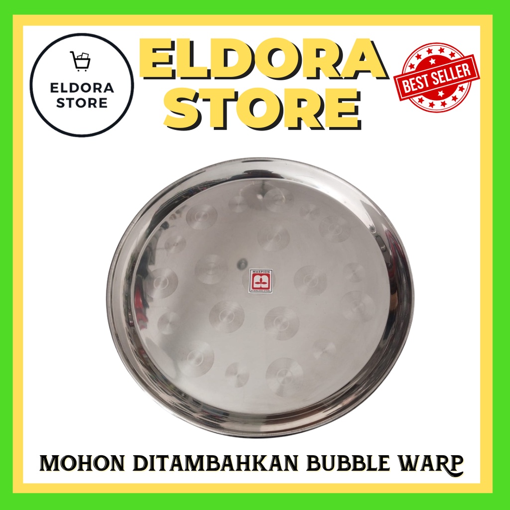 Nampan Stainless Maspion 34 Cm | Nampan Stainless | Baki Stainless | Nampan Saji | Nampan