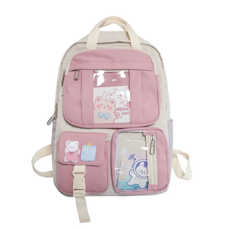 ETALASE KOREA 14/TAS IMPORT ASLI KOREA FREE PIN ACRYLIC LUCU DAN GANTUNGAN BONEKA CUTE/TAS KOREA STYLE UKURAN SD SMP SMA KULIAH REMAJA TERMURAH/TASTAS KOREA IMPORT HIGH QUALITY BAHAN WATERPROOF ANTI AIR FREE PIN ACRYLIC STIKER ANIMASI DAN GANTUNGAN BONEKA