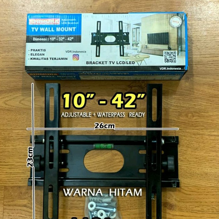 Breket/Braket/Bracket TV LCD.LED.PLASMA  42. 32.29.24.17 inch tebal Premium Model