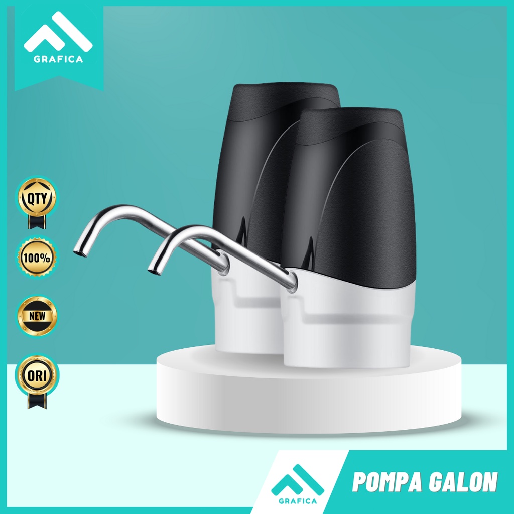 POMPA GALON ELEKTRIK USB RECHARGE DISPENSER AIR MINUM KUALITAS PREMIUM SEDOTAN POMPA AIR GALON ELEKT