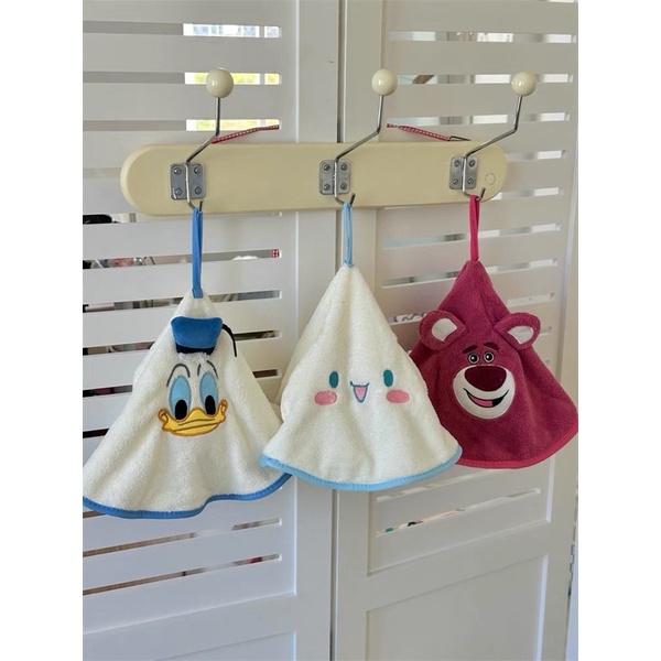 KAIN LAP TANGAN BORDIR MOTIF DONALD DUCK CINNAMOROLL LOTSO / HAND DRYING TOWEL / PREMIUM HANDUK TANGAN DAPUR / PENGERING TANGAN / LAP WASTAFEL / LAP HANDUK DAYA SERAP TINGGI DAN LEMBUT / KAIN LAP PIRING LAP DAPUR / LAP TANGAN TOILET