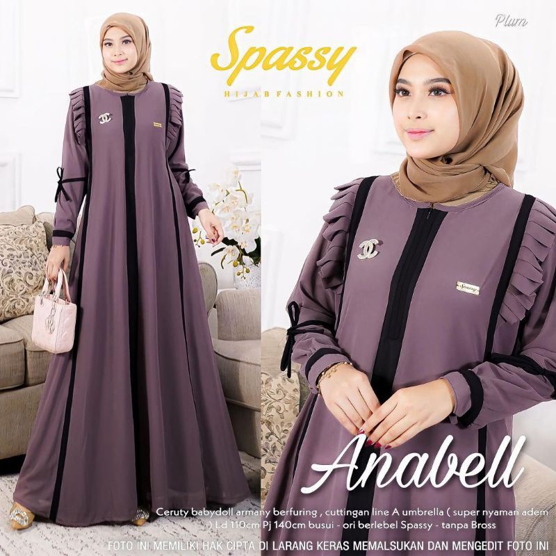 Anabell Shaffa maxy dress gamis murah