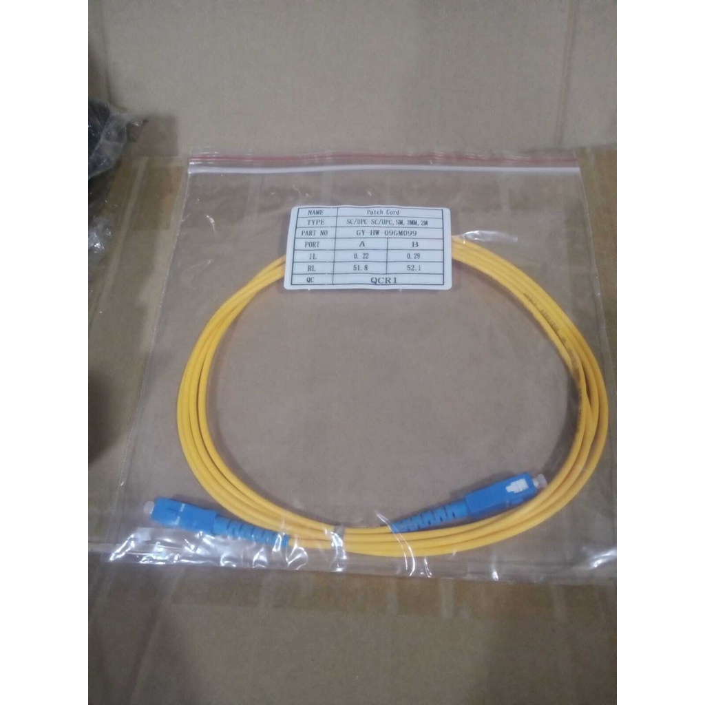 KABEL PATCHCORD 2 METER SC TO SC