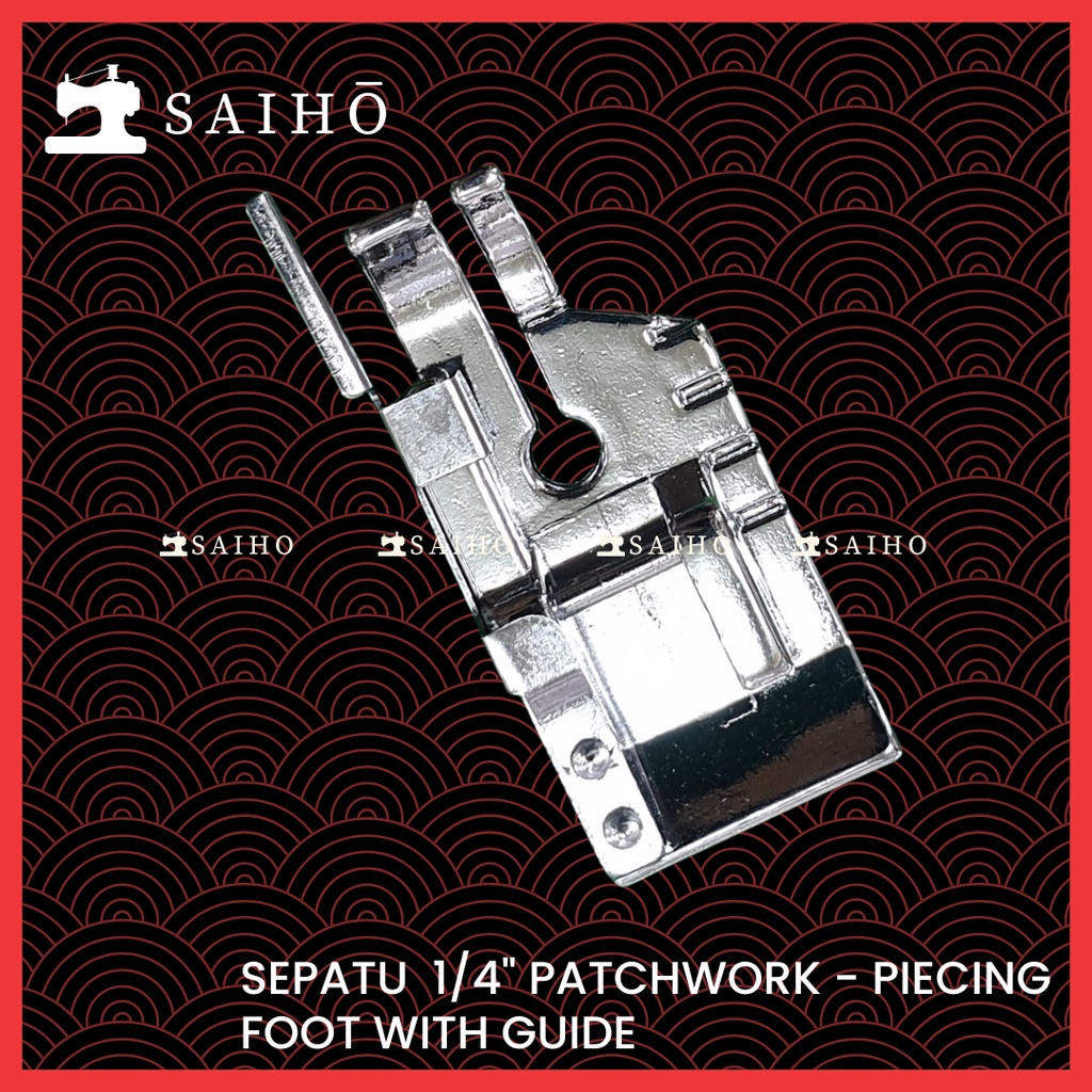 Sepatu 1/4&quot; Patchwork With Guide untuk Mesin Jahit Portable