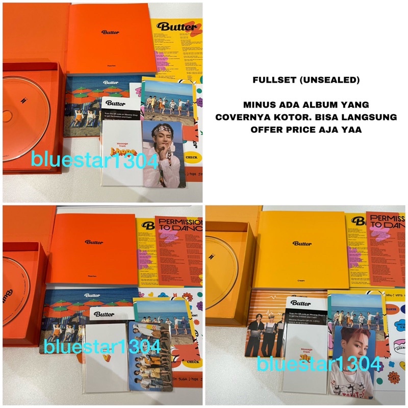 [SALE] BTS BUTTER ALBUM PHOTOCARD PC LUCKYDRAW LD SW M2U PWS LUCKY DRAW LD V JUNGKOOK JIMIN JIN J-HO