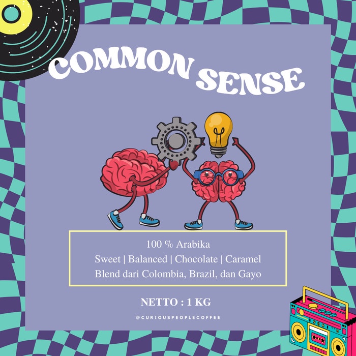 

BAYAR DITEMPAT Biji Kopi Espresso Blend - Common Sense Espresso - 100% Arabika /KOPI RUBE/KOPI