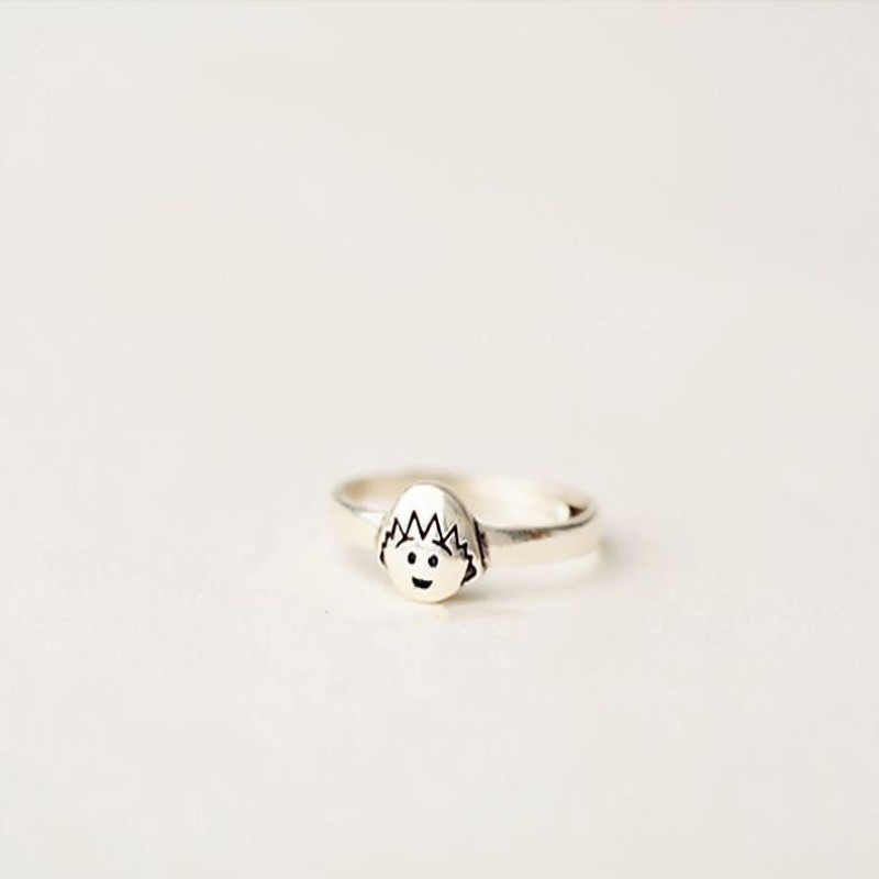 Cincin Jari Telunjuk 925 Silver Double Layer Model Simpul Gaya Korea