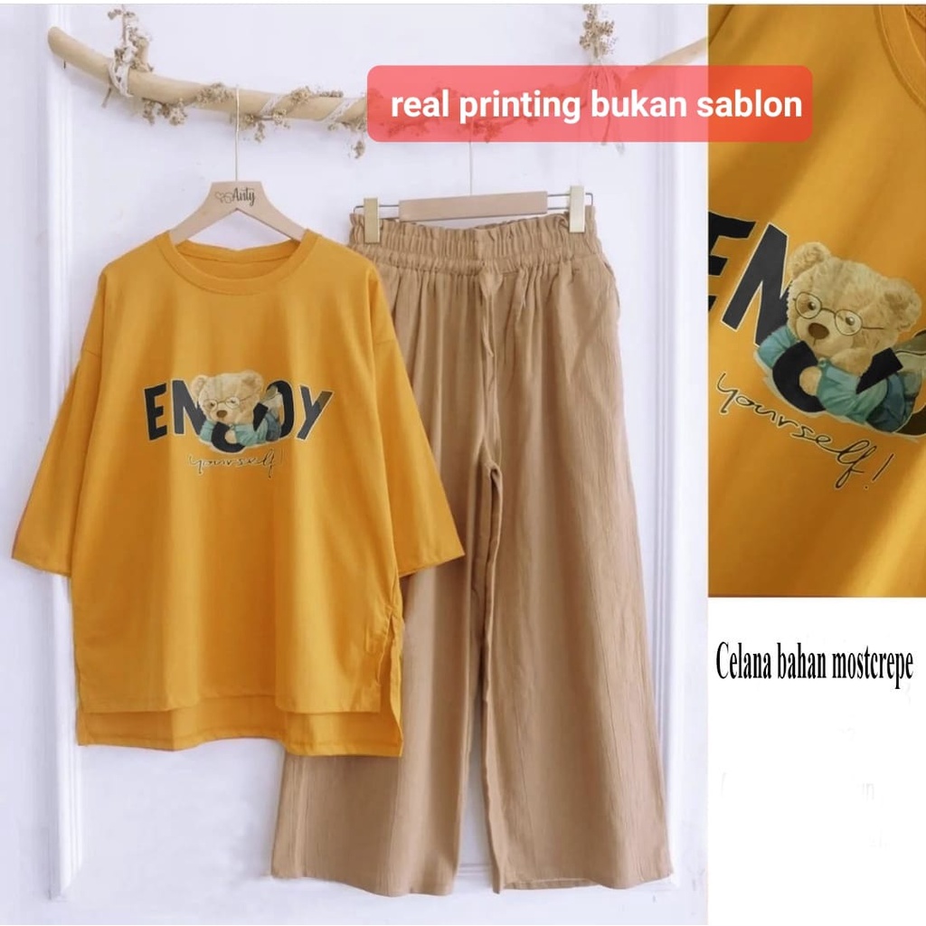 O2 fashion / Set Benjoy / bisa cod stelan model terbaru