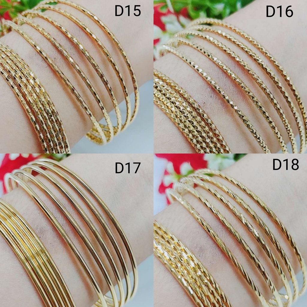 Gelang Xuping Lapis Emas 24K Perhiasan Wanita D15/16/17/18