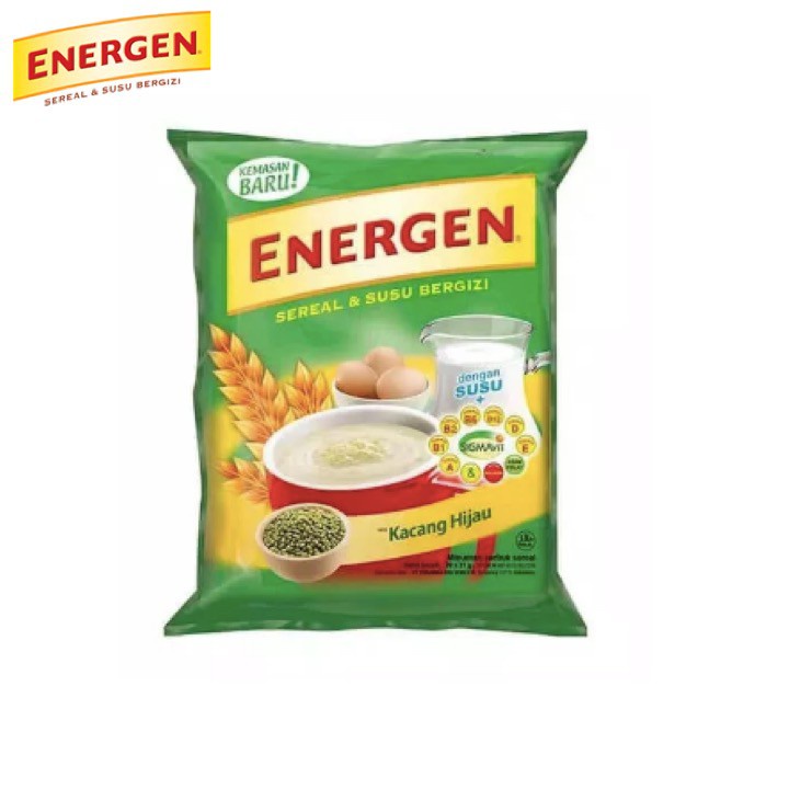 

Energen Kacang Hijau Minuman Bubuk Sereal 1 renteng [32 gr x 10 Sachet]