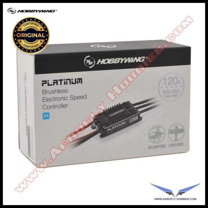 Promo Hobbywing Platinum Pro 120A V4 Brushless Esc 3-6S Lipo Battery