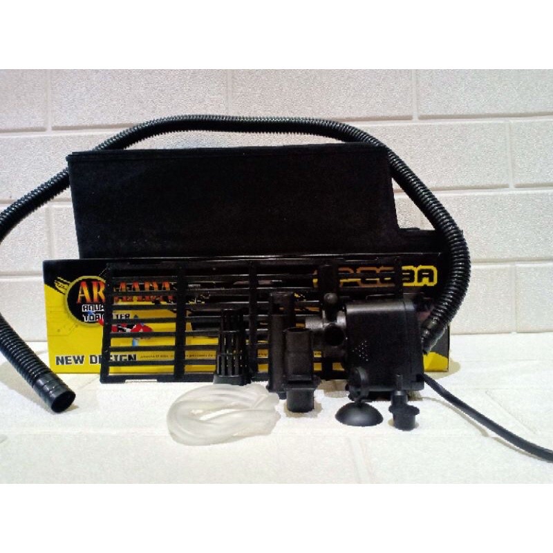 Box Filter Aquarium Tanpa Kuras - Hemat Listrik Akuarium ARMADA AM - 203 GRATIS KAPAS FILTER
