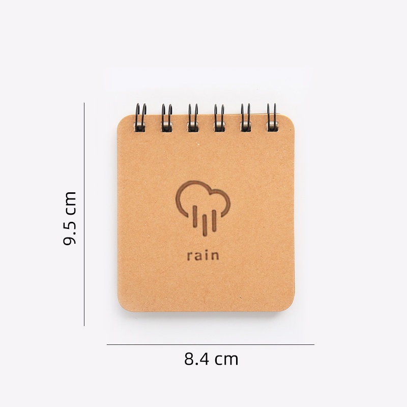 Buku Notebook / Catatan / Agenda / Diary Mini Ukuran A7 Motif Cuaca