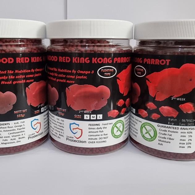 Exotic Life Super Blood Red King Kong Parrot Pakan Parrot &Lohan 333gr - M