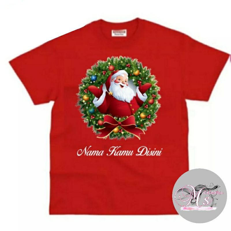 Kaos Natal Anak laki-laki perempuan usia 2 - 10 tahun || baju anak cowo cewe