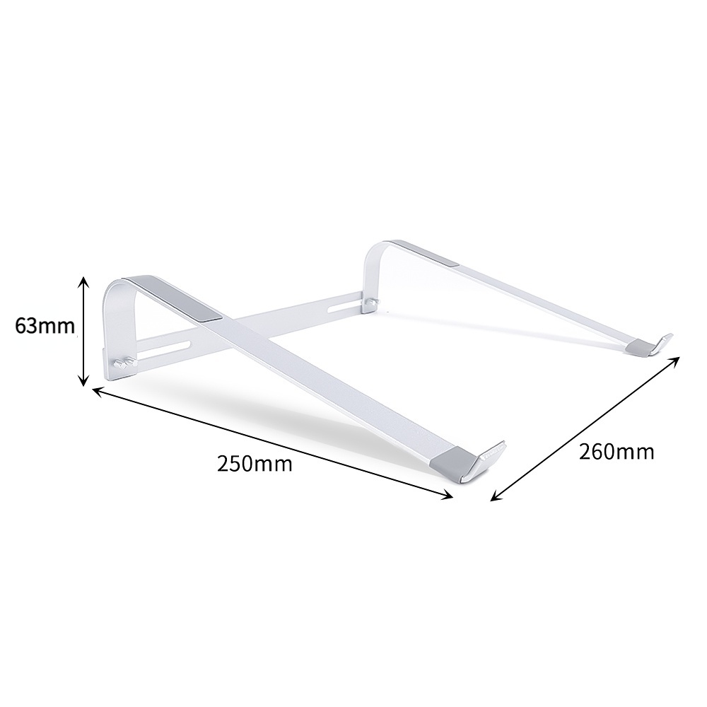 Stand Holder Laptop Multifungsi Bahan Aluminum Alloy + Silikon Anti slip