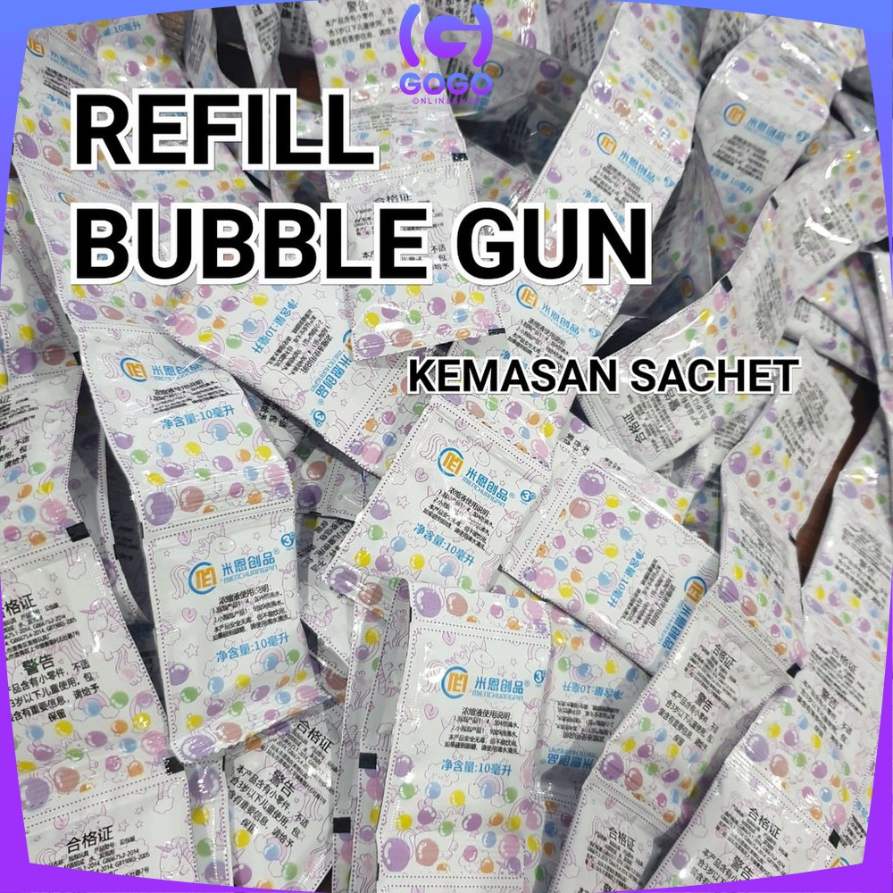 GOGO-M174 REFILL Bubble Gun Isi Ulang Gelembung Sabun / Refill Pistol Air Mainan Anak Bubble Camera