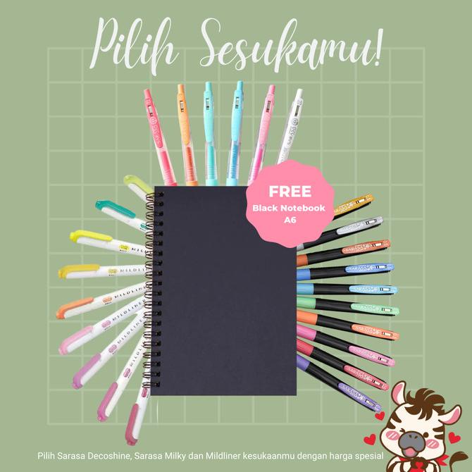 

BAYAR DITEMPAT Zebra Paket Sarasa x Mildliner free notebook A6 /ALAT TULIS AESTHETIC/ALAT TULIS SEKOLAH/ALAT TULIS SET/ALAT TULIS LENGKAP/ALAT TULIS ANAK/ALAT TULIS LUCU