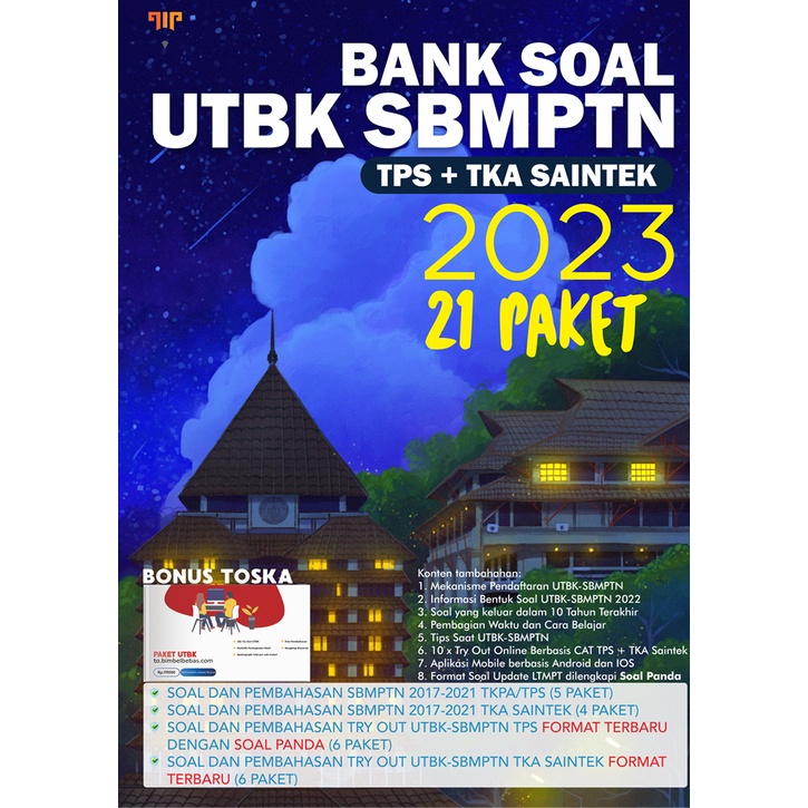 TERMURAH DAN TERLENGKAP - BUKU SNBT UTBK TPS dan TKA Saintek 2023 dilengkapi Pembahasan Lengkap dan 
