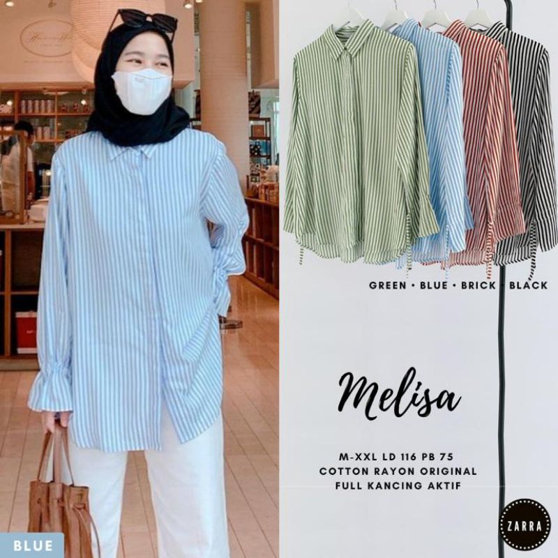 (BISA COD) MELISA BLOUSE JUMBO LD 116 cm TERBARU