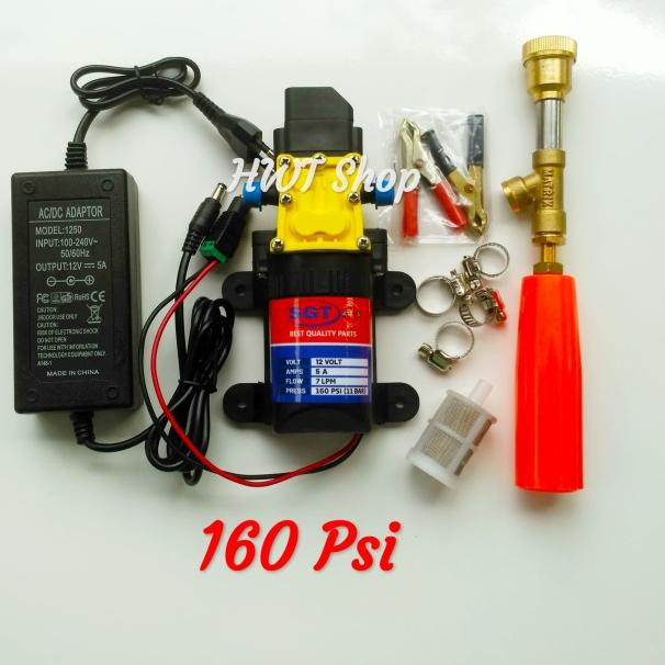 Dinamo Pompa Air Pompa Air DC 12V 160psi Pompa DC set Tanpa Selang