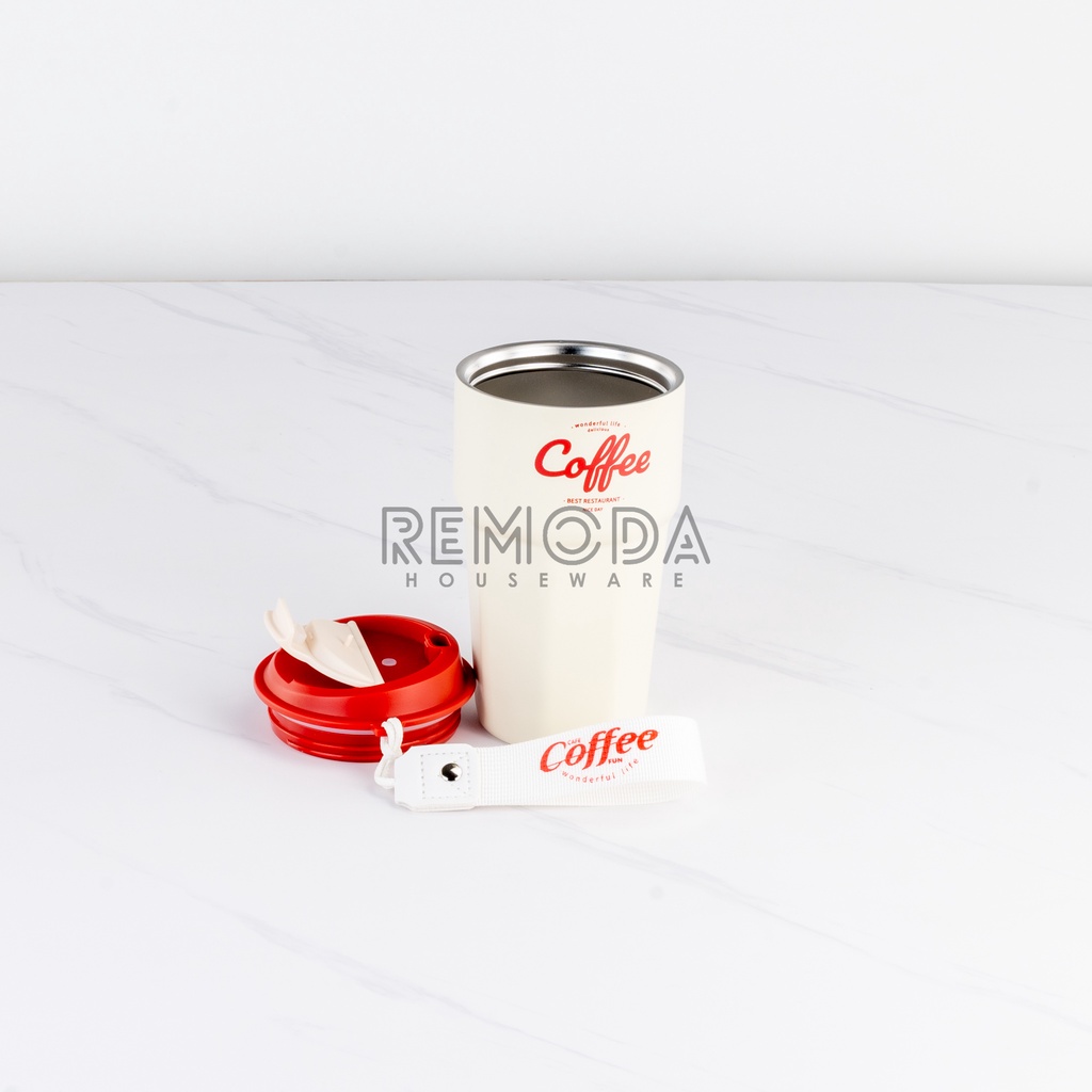 [Remoda] Tumbler Coffee Cup Merah Putih 420ml