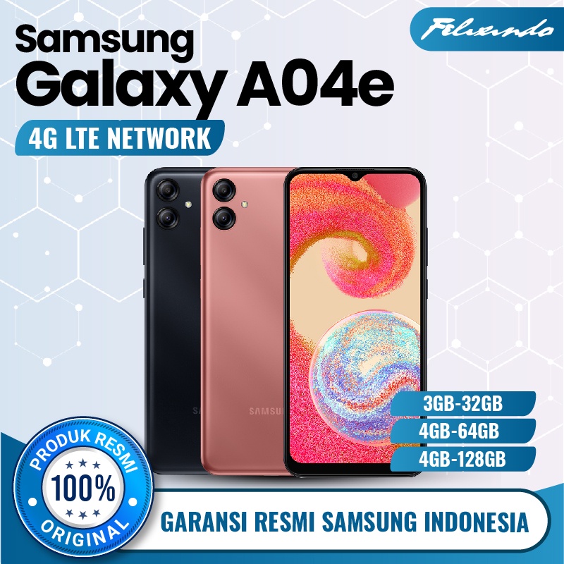 Samsung Galaxy A04e 3/32 4/64 4/128 RAM 3 4 ROM 32 64 128 GB 3GB 4GB 32GB 64GB 128GB HP Smartphone A