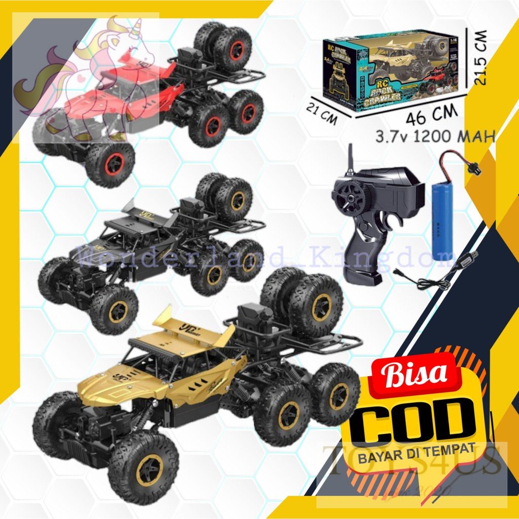 Toys4Us - RDR1073 MAINAN MOBIL RC CRAWLER 6WD 6X6 2.4GHZ BATERAI CAS REMOTE CONTROL MOBIL BUGGY OFFR