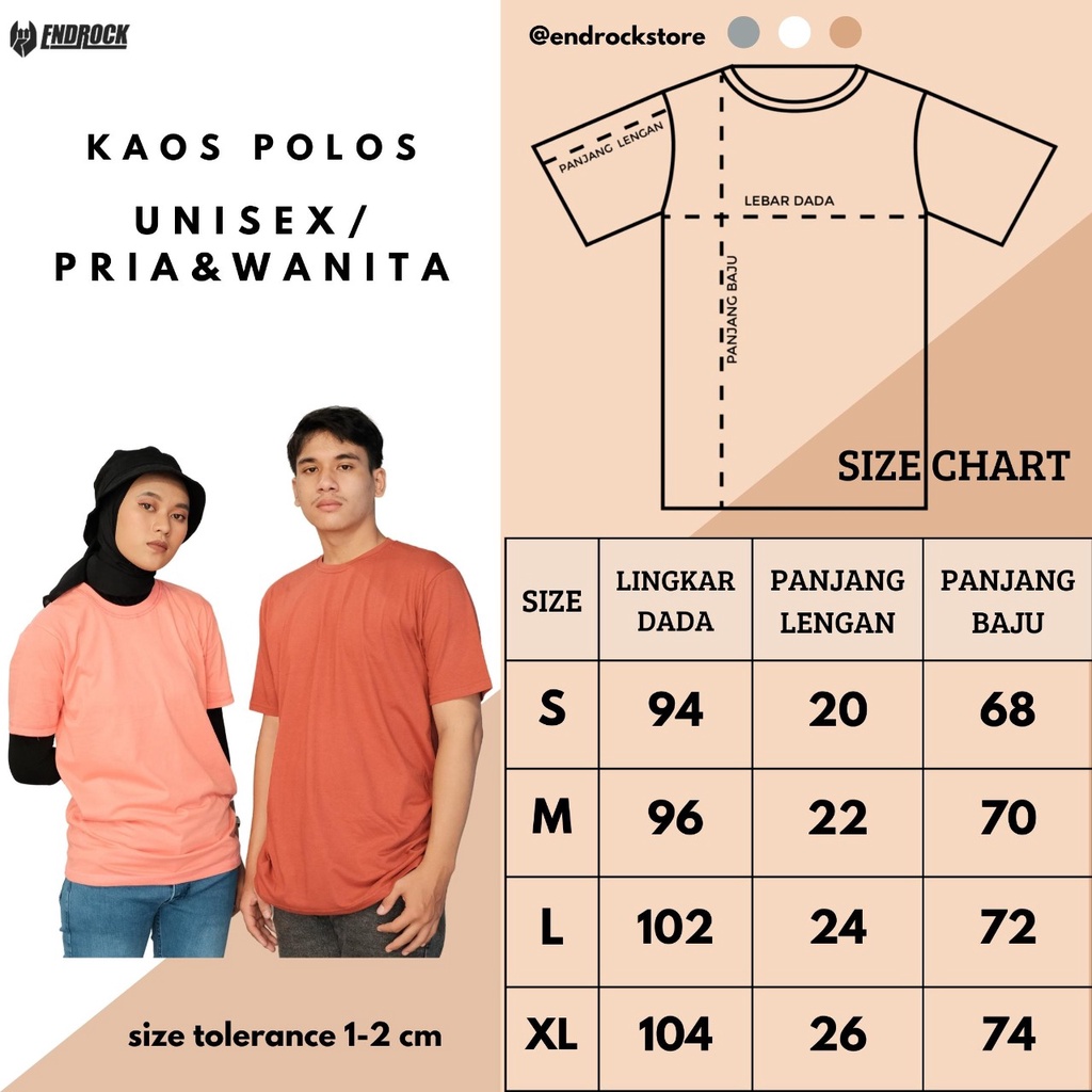 Kaos polos katun combeed original premium