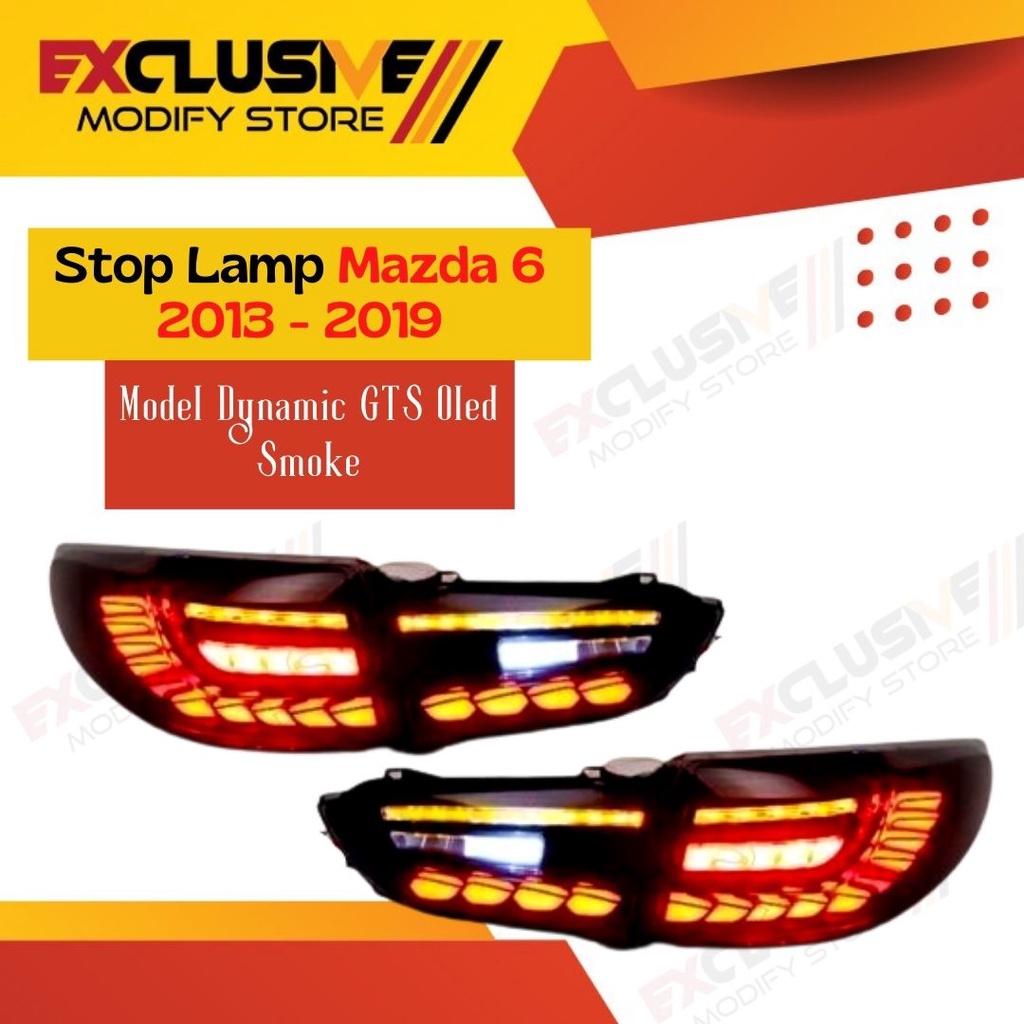 SKYACTIVE STOPLAMP MAZDA 6 MODEL DYNAMIC GTS OLED SMOKE 2013-2019