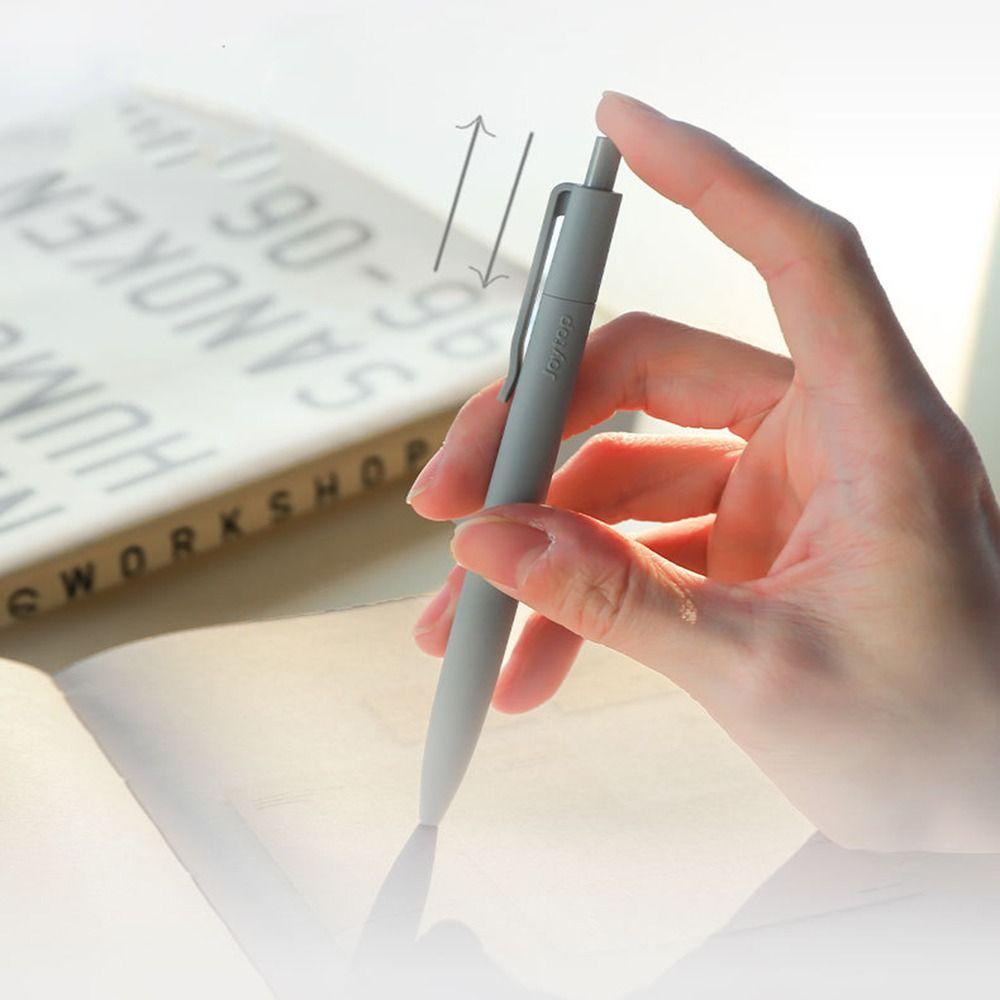 R-flower 5PCS/Set Press Pena Netral Kualitas Tinggi Perlengkapan Kantor Sekolah Alat Tulis 0.5mm Gel Pen