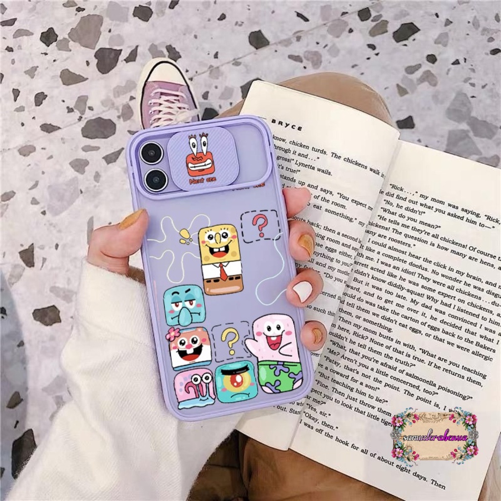 SS120 SOFTCASE SLIDE SPONGEBOB OPPO A15 A15S A37 NEO 9 A37 NEO 9 A39 A57 A9 A5 A52 A92 A53 A33 A31 A8 2020 A55 A54 A16 A31 A8 A3S A1K A5S A11K A7 A12 SB4479