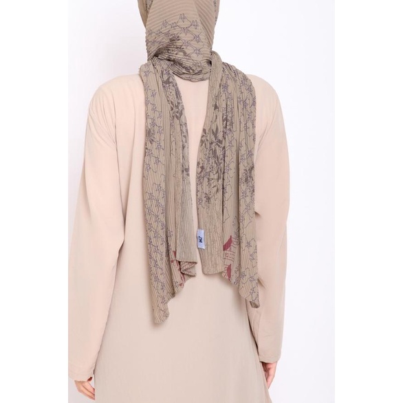 ZM - Belle Bone Pashmina Instant Plisket - Jelita Indonesia Palembang