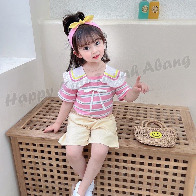 SETELAN ANAK PEREMPUAN IMPORT WARNA PINK BAHAN KATUN / FASHION ANAK PEREMPUAN IMPORT KOREA / PAKAIAN ANAK PEREMPUAN IMPORT MODEL KOREA / SETELAN ANAK PEREMPUAN