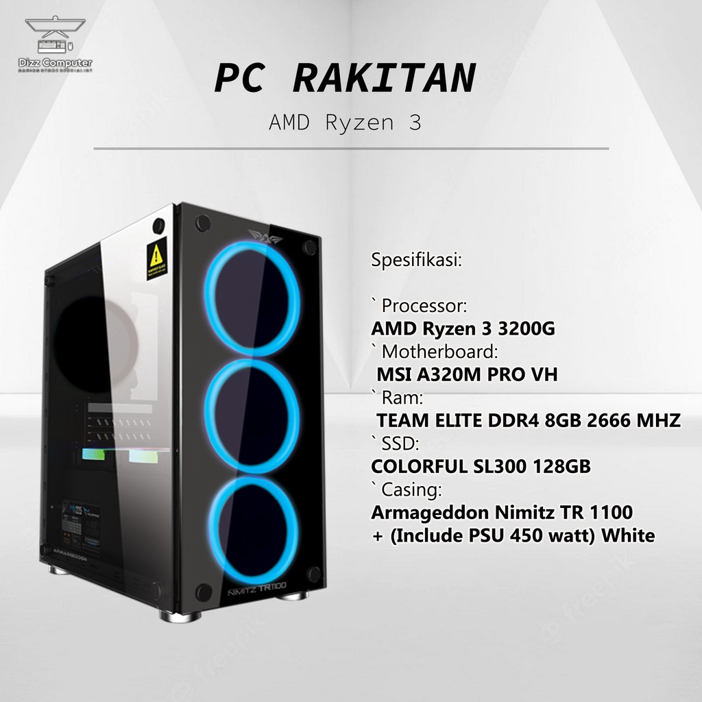 PC Rakitan AMD Ryzen 3
