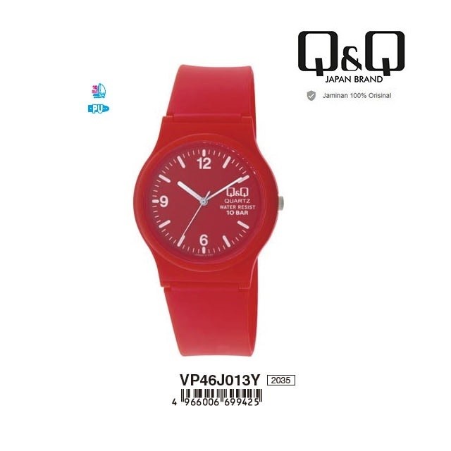 SALE 7.7 Jam Tangan Unisex Rubber Analog Original Q&amp;Q QnQ QQ VP46 Series