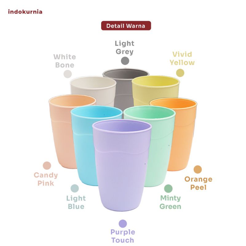 Gelas fanta warna pastel