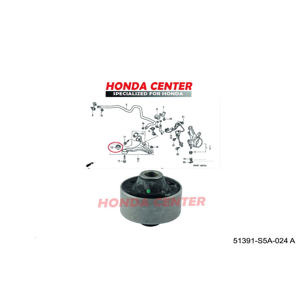 bushing bush bosh bos karet lower arm sayap depan besar crv gen2 2002 2003 2004 2005 2006 stream civic vti vtis civic fd 2006 2007 2008 2009 2010 2011