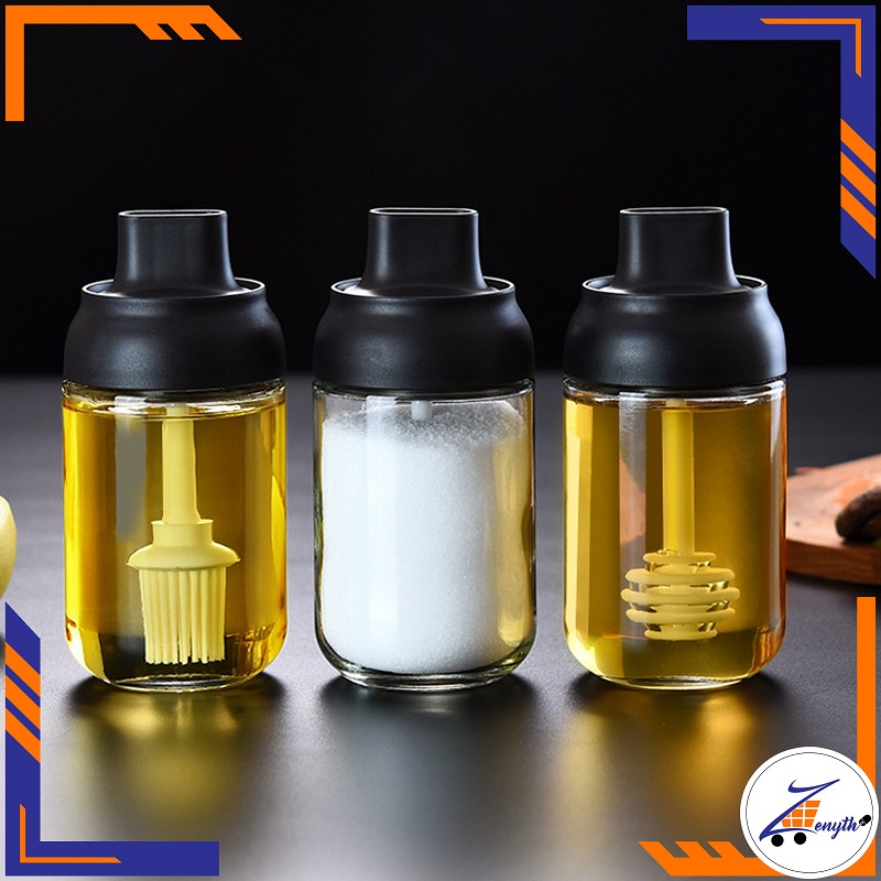 Tempat Bumbu  Botol Kaca - Madu - Minyak Dapur