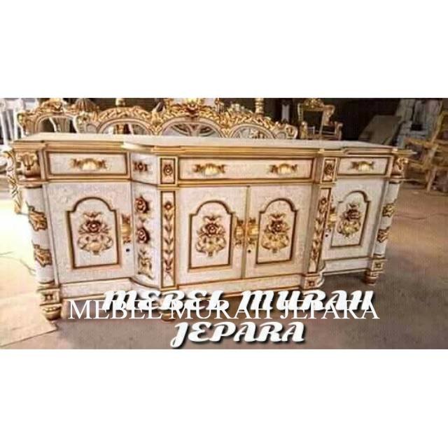 Bufet tv duco emas, bufet tv duco jati, mebel jepara, furniture
