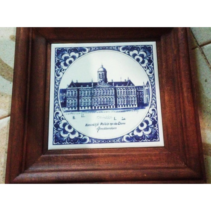 Delft Blue Tegels in Frame