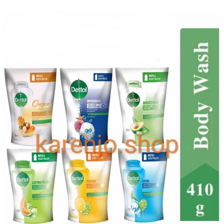 DETTOL Antibacterial Body Wash Sabun Mandi Cair Anti Bakteri Original ; Lasting Fresh ; Fresh ; Cool 800ml