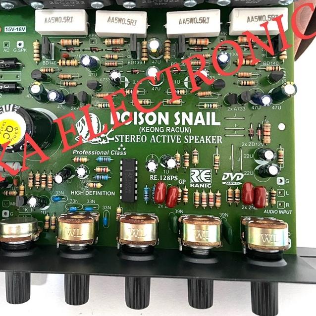 Kit Power Amplifier Speaker Aktif Stereo Plus Subwoofer 1700W PMPO