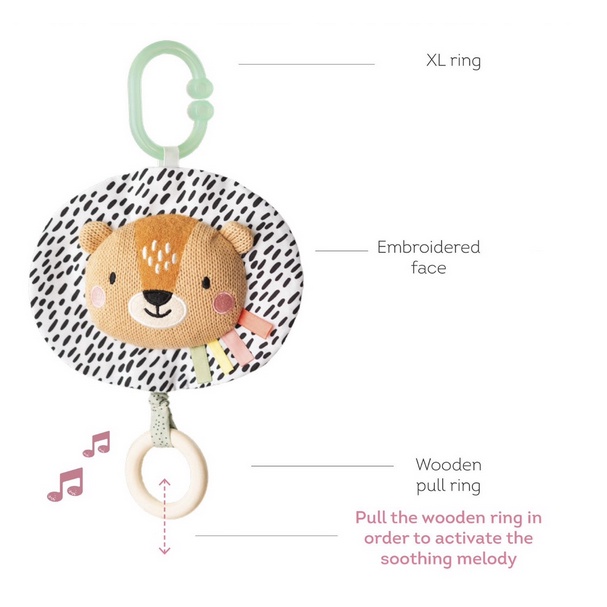 Taf Toys MUSICAL Kimmy Koala / Harry The Lion - Taftoys Mainan Gantung Bayi Musik Melody Soother Sensory Motorik