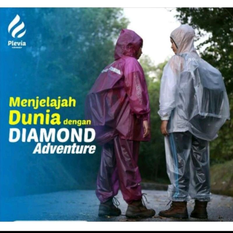 jas hujan plevia diamond adventure 7001 backpack