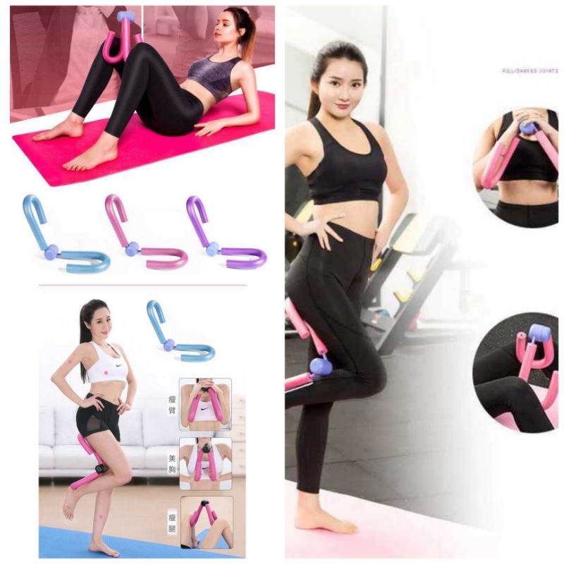 Alat Gym Fitnes Olahraga Wanita Comeback Thigh Master Leg Chest Clip Leg Trainer Alat Olahraga Pelangsing Pengecil Pinggang Pembakar Lemak Tubuh Mengencangkan Lengan